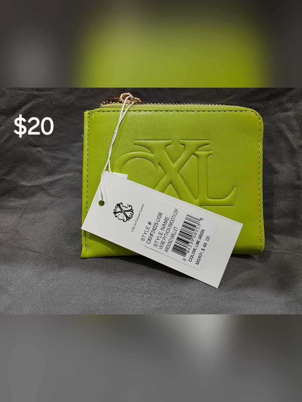 Christian Lacroix Viere Python Smooth Zip-Around Wallet